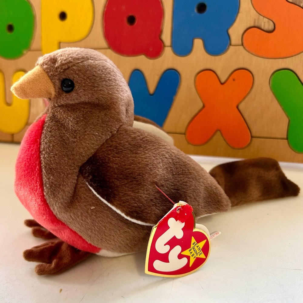 NWT Early 🐦‍⬛ the Robin Ty Beanie Baby 1998
